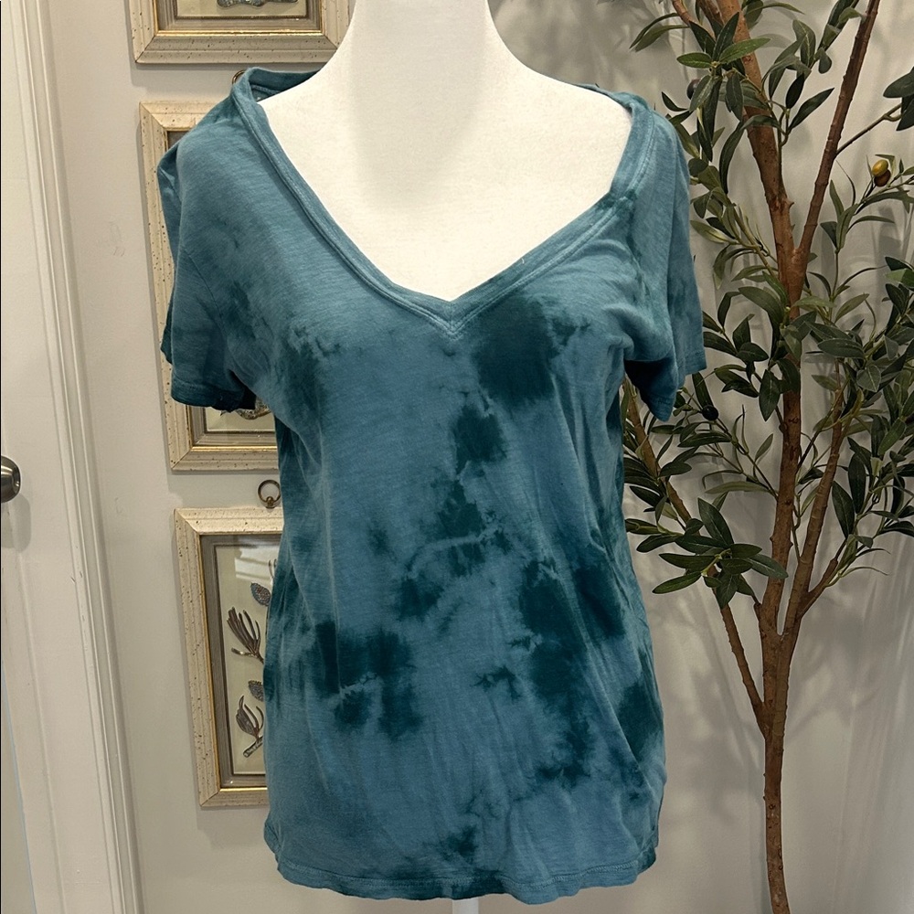 PAIGE Teal V-Neck Women’s Top